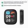 Σετ 2 θήκες Kwmobile με τζάμι ασφαλείας για Xiaomi Redmi Watch 3 Active / Redmi Watch 3 Lite, Διαφανές, Πλαστικό, KWM000024ZD001C
