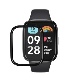   Σετ 2 προστατευτικών μεμβρανών Kwmobile για Xiaomi Redmi Watch 3 Active, Διαφανές/Μαύρο, Πολυμερές, KWM000024ZH001C