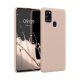 Θήκη Kwmobile για Samsung Galaxy A21s, Κρέμα, Σιλικόνη, KWM000011GI022C