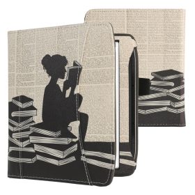   Θήκη Kwmobile Pocket Book για PocketBook Era, Μαύρο/Μπεζ, Eco Leather, KWM000016ZC012C