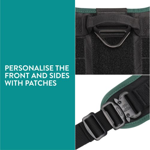 Ham tactic si vesta Navaris pentru caini, marime S, fixare sigura, NAV0000272Q001C