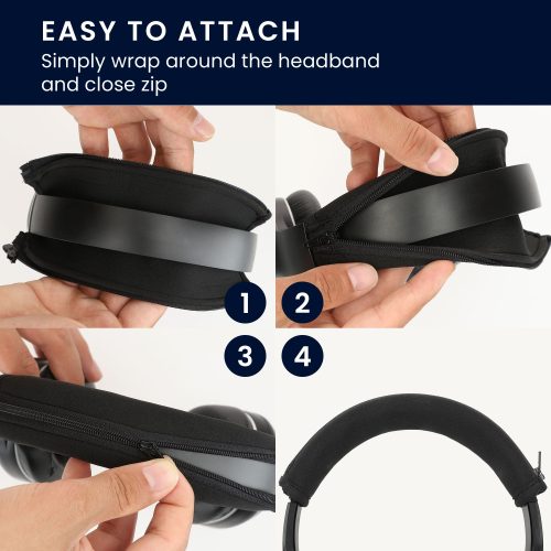 Kwmobile Headphone Band for Beats Studio 3/Studio 2/Solo 3, Black, Neoprene, KWM0000250S001C