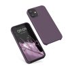 Θήκη Kwmobile για Apple iPhone 12 Mini, Σκούρο Μωβ, Σιλικόνη, KWM000011JO063C