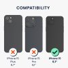 Θήκη Kwmobile για Apple iPhone 15, Μαύρη, Σιλικόνη, KWM000022NT001C