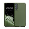 Θήκη Kwmobile για Samsung Galaxy S21, Σκούρο Πράσινο, Σιλικόνη, KWM000012BU017C