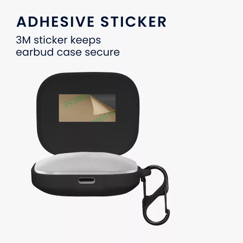 Θήκη ακουστικών Kwmobile για Xiaomi Redmi Buds 5, Μαύρη, Σιλικόνη, KWM0000251H001C