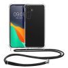 Θήκη Kwmobile για Samsung Galaxy S24, Διαφανές/Μαύρο, Σιλικόνη, KWM000021LI001C
