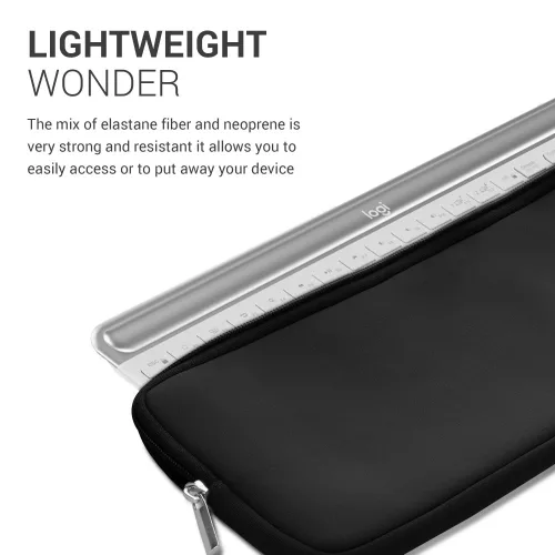 Κάλυμμα πληκτρολογίου Kwmobile για Logitech MK470, Μαύρο, Neoprene, KWM000018TN003C