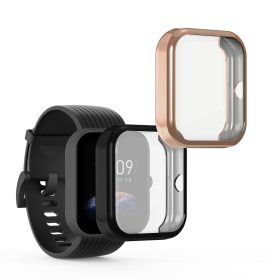  Σετ 2 θηκών Kwmobile για Amazfit Bip 3/Bip 3 Pro, Μαύρο/Ροζ, Σιλικόνη, KWM0000194M004C
