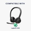 Θήκη ακουστικών Kwmobile για Logitech H390, Μαύρο/Λευκό, Neoprene, KWM0000251X001C