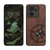 Θήκη Kwmobile για Xiaomi 13T/13T Pro, Καφέ/Μπλε, Ξύλο, KWM000020IR002C