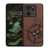 Θήκη Kwmobile για Xiaomi 13T/13T Pro, Καφέ/Μπλε, Ξύλο, KWM000020IR002C