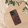 Θήκη Kwmobile για Xiaomi 13T/13T Pro, Καφέ/Μπλε, Ξύλο, KWM000020IR002C