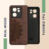 Θήκη Kwmobile για Xiaomi 13T/13T Pro, Καφέ, Ξύλο, KWM000020IR003C