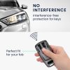 Κάλυμμα κλειδιού αυτοκινήτου Kwmobile για Audi 3 Κουμπιά - Smart Key, Γκρι/Μαύρο, Σιλικόνη, KWM000010WM002C