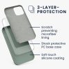 Θήκη Kwmobile για Apple iPhone 12/iPhone 12 Pro, Πράσινη, Σιλικόνη, KWM000011JP100C