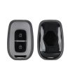 Κάλυμμα κλειδιού αυτοκινήτου Kwmobile για Dacia/Renault 2 Κουμπιά, Γκρι/Μαύρο, Σιλικόνη, KWM0000253C001C