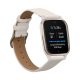Kwmobile Strap for Garmin Venu Sq 2 Music, Λευκό, Φυσικό δέρμα, KWM000018RE003C