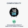 Λουράκι Kwmobile για Samsung Galaxy Watch 5/Galaxy Watch 5 Pro/Galaxy Watch 4, Καφέ/Μαύρο, Φυσικό δέρμα, KWM0000253I001C