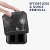 Προστατευτικό κάλυμμα Kwmobile για Philips Essential Airfryer L, Μαύρο/Λευκό, Πλαστικό, KWM000023RG002C