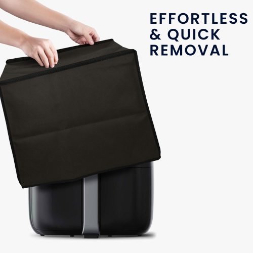 Προστατευτικό κάλυμμα Kwmobile για Philips Essential Airfryer XXL, Σκούρο Γκρι, Πλαστικό, KWM000023RJ001C