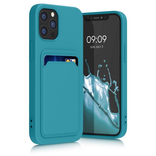 Θήκη Kwmobile για Apple iPhone 12/iPhone 12 Pro, γαλάζιο, σιλικόνη, KWM0000134D013C