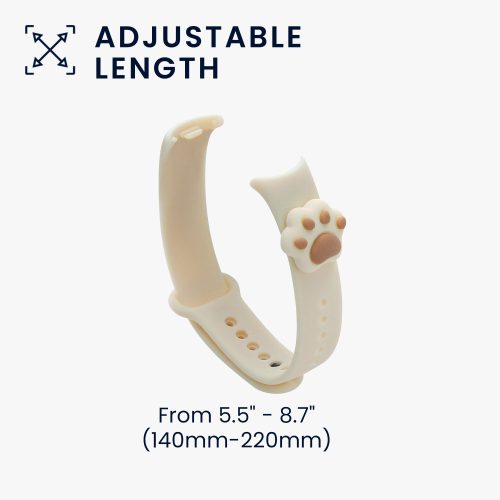 Kwmobile Strap για Xiaomi Mi Band 8, Λευκό, Σιλικόνη, KWM0000253R001C