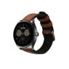 Λουράκι Kwmobile για Huawei Watch GT 4 (46mm)/Ρολόι Μπουμπούκια, Καφέ/Μαύρο, Φυσικό δέρμα, KWM0000253S001C