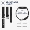 Σετ 2 ιμάντες Kwmobile για Huawei Watch GT 4 (41mm), Μαύρο/Σκούρο Μπλε, Σιλικόνη, KWM0000254B001C
