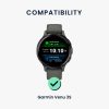 Σετ 2 ιμάντες Kwmobile για Garmin Venu 3S, Μαύρο/Γκρι, Σιλικόνη, KWM0000254G001C