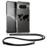 Θήκη Kwmobile για Google Pixel 8 Pro, Διαφανές/Μαύρο, Σιλικόνη, KWM0000208S003C