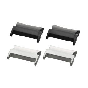   Σετ 4 αντάπτορες με κλιπ λουράκι 20mm Kwmobile για Samsung Galaxy Watch 5/Galaxy Watch 5 Pro/Galaxy Watch 4, Ασημί/Μαύρο, Ατσάλι, KWM0000255D001C