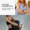 Σετ 4 αντάπτορες με κλιπ λουράκι 20mm Kwmobile για Samsung Galaxy Watch 5/Galaxy Watch 5 Pro/Galaxy Watch 4, Ασημί/Μαύρο, Ατσάλι, KWM0000255D001C