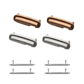   Σετ 4 αντάπτορες ιμάντα Kwmobile 20mm για Xiaomi Redmi Watch 3 Active / Redmi Watch 3 Lite, Ασημί/Χρυσό, Ατσάλι, KWM0000255E002C