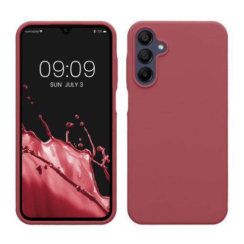 Θήκη Kwmobile για Samsung Galaxy A15 5G, Σκούρο Ροζ, Σιλικόνη, KWM000021MF011C