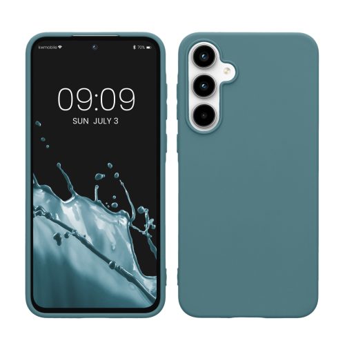 Θήκη Kwmobile για Samsung Galaxy A55 5G, ανοιχτό πράσινο, σιλικόνη, KWM000021MG013C