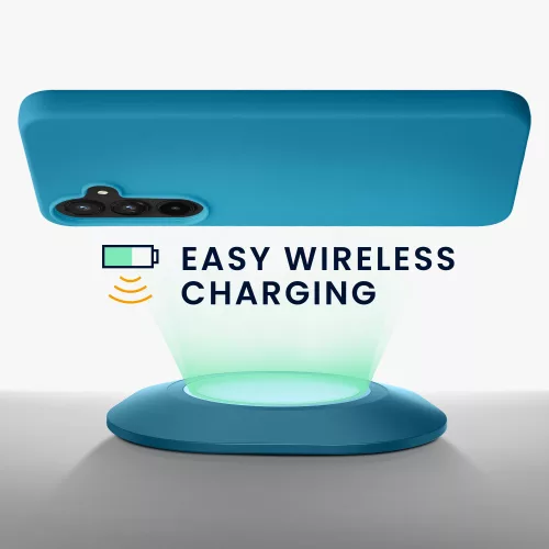 Θήκη Kwmobile για Samsung Galaxy A55, Μπλε, Σιλικόνη, KWM000021MG014C