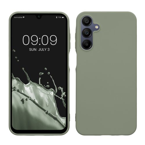 Θήκη Kwmobile για Samsung Galaxy A15 5G, ανοιχτό πράσινο, σιλικόνη, KWM000021MH009C