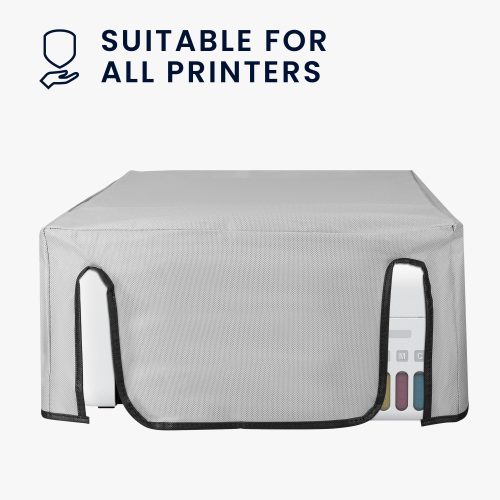 Κάλυμμα Kwmobile για εκτυπωτή Epson EcoTank ET-2826/EcoTank ET-2800, Ανοιχτό γκρι, Textile, KWM000018KT002C