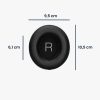 Σετ 2 μαξιλαριών αυτιού Kwmobile για Shure AONIC 50, Μαύρο, Οικολογικό δέρμα, KWM0000256K001C