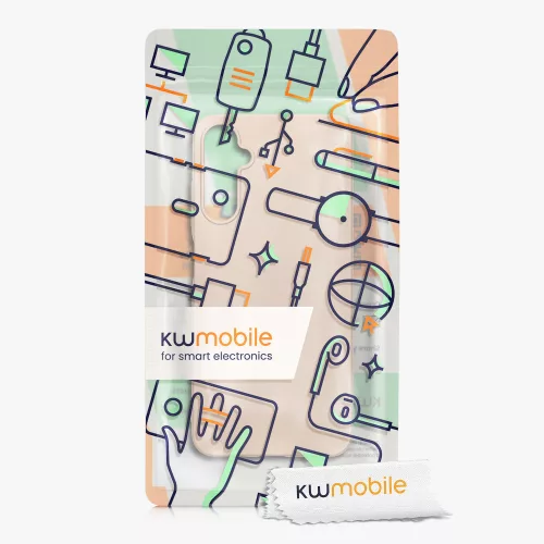 Θήκη Kwmobile για Samsung Galaxy A05s, Χρυσό, Σιλικόνη, KWM000021NA005C