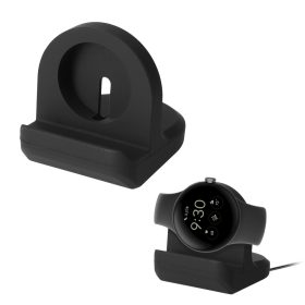   Kwmobile Docking Stand for Google Pixel Watch, Black, Silicon, KWM0000257C001C