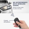 Κάλυμμα κλειδιού αυτοκινήτου Kwmobile για VW 3 κουμπιά, σκούρο γκρι, φυσικό δέρμα, KWM000012RW002C
