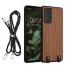 Θήκη Kwmobile για Samsung Galaxy A52/Galaxy A52 5G/Galaxy A52s 5G, Καφέ, Ξύλινη/Σιλικόνη, KWM000021NY001C