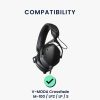 Σετ 2 μαξιλαριών αυτιού Kwmobile για V-MODA Crossfade M-100/Crossfade LP2/Crossfade LP, Μαύρο, Οικολογικό δέρμα, KWM0000257U001C