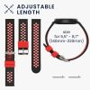 Kwmobile Strap για Xiaomi Mi Watch Color Sport/S1 Active, Μαύρο/Κόκκινο, Σιλικόνη, KWM0000258B001C