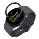 Kwmobile Dial Frame για Samsung Galaxy Watch 5, Μαύρο/Ασημί, Αλουμίνιο, KWM0000259A001C
