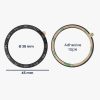 Kwmobile Dial Frame για Samsung Galaxy Watch 5, Μαύρο/Ασημί, Αλουμίνιο, KWM0000259A001C