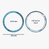 Πλαίσιο κλήσης Kwmobile για Samsung Galaxy Watch 6 Classic, Μπλε, Αλουμίνιο, KWM0000259B002C