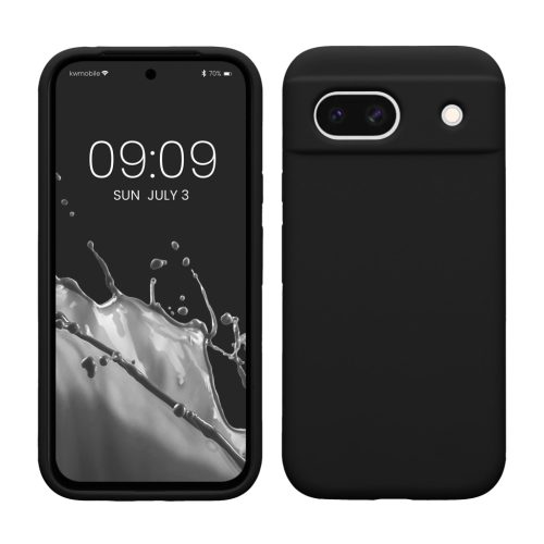 Θήκη Kwmobile για Google Pixel 8a, μαύρη, σιλικόνη, KWM000020KQ008C
